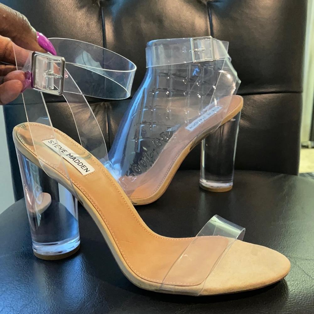 Steve Madden Clear Strap pump 10
